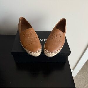 Chanel Women's Tan Espadrille Shoes